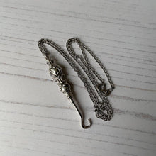 Load image into Gallery viewer, Victorian Silver Miniature Button Hook Chatelaine Pendant
