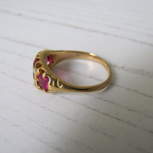 Load image into Gallery viewer, Antique 18ct Gold Ruby &amp; Diamond Ring - MercyMadge
