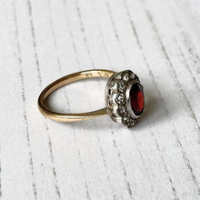 Load image into Gallery viewer, Vintage Bohemian Garnet &amp; Paste Ring
