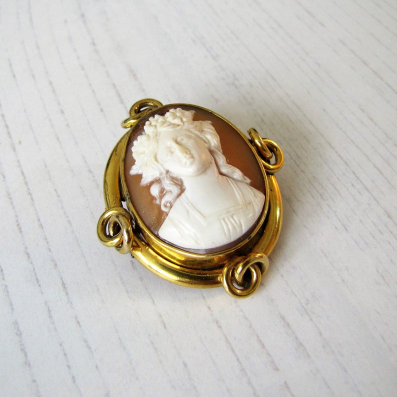 Antique Georgian Gold Cameo Brooch – Mercy Madge