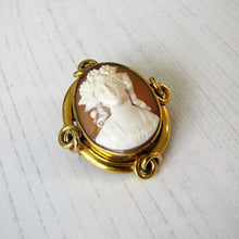 Load image into Gallery viewer, Antique Georgian Gold Cameo Brooch
