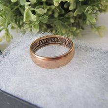 Cargar imagen en el visor de la galería, Antique French Napoleon Coin Ring
