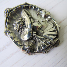 Load image into Gallery viewer, Antique 1904 Art Nouveau Sterling Silver &quot;Gibson Girl&quot; Portrait Brooch. - MercyMadge
