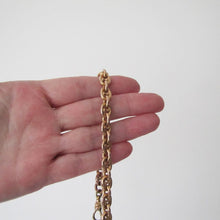 Cargar imagen en el visor de la galería, Antique Rolled Rose Gold Watch Chain Bracelet - MercyMadge
