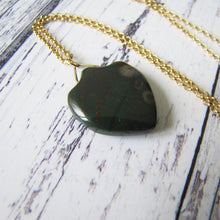 Load image into Gallery viewer, Victorian Carved Bloodstone Shield Pendant Fob - MercyMadge
