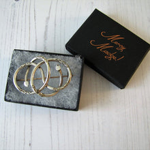 Load image into Gallery viewer, Victorian Sterling Silver Love Knot Snake Brooch

