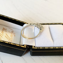 Load image into Gallery viewer, Art Deco 3 Stone Paste Diamond Triology Ring
