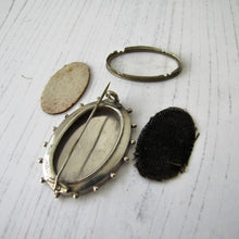 Load image into Gallery viewer, Victorian Aesthetic Silver Locket Back Brooch. - MercyMadge
