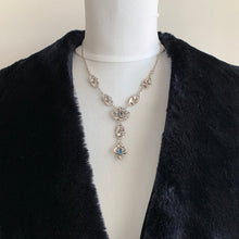 Load image into Gallery viewer, Edwardian Paste Diamond &amp; Sapphire Lavalier Necklace
