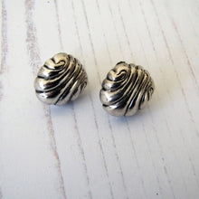 Load image into Gallery viewer, William Spratling 1940s Taxco Silver Shell Earrings - MercyMadge
