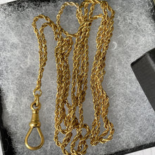Cargar imagen en el visor de la galería, Victorian 9ct Gold 37&quot; Long Guard Chain
