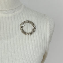 Load image into Gallery viewer, Alexander Ritchie Iona Silver Antique Celtic Annular Ring Brooch
