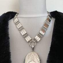 Load image into Gallery viewer, Victorian Sterling Silver Book Chain Necklace
