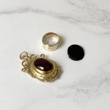 Load image into Gallery viewer, Victorian Rhodolite Garnet 14ct Gold Pendant Locket
