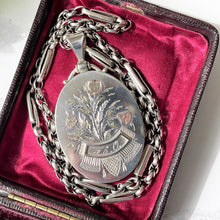 Load image into Gallery viewer, Victorian Aesthetic Silver &amp; Gold Locket Necklace
