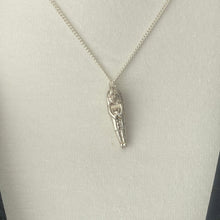 Load image into Gallery viewer, Vintage Sterling Silver Nuvo Sarcophagus Charm/Pendant On Chain
