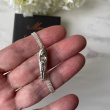 Load image into Gallery viewer, Vintage Sterling Silver Nuvo Sarcophagus Charm/Pendant On Chain
