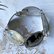 Charger l&#39;image dans la galerie, Vintage 1945 British Sterling Silver Souvenir of London Bracelet
