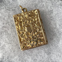 Load image into Gallery viewer, Victorian 9ct Gold &amp; Blue Enamel Book Locket
