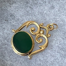 Cargar imagen en el visor de la galería, Victorian Style 9ct Gold Spinner Fob Pendant
