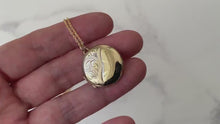 Load and play video in Gallery viewer, Vintage English 9ct Rolled Gold Round Locket
