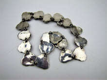 Load image into Gallery viewer, Vintage Modernist Sterling Silver &amp; Onyx Necklace, Los Ballesteros, Taxco, Mexico
