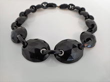Load image into Gallery viewer, Victorian Carved Whitby Jet Necklace. - MercyMadge
