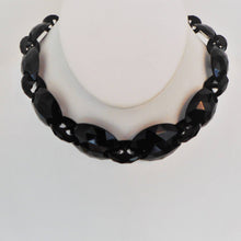 Load image into Gallery viewer, Victorian Carved Whitby Jet Necklace. - MercyMadge
