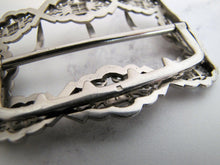 Cargar imagen en el visor de la galería, Victorian Sterling Silver &amp; Gold Belt Buckle - MercyMadge

