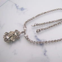 Load image into Gallery viewer, 1930s Art Deco Crystal Rhinestone Necklace. - MercyMadge
