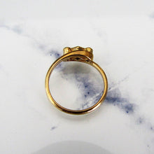 Cargar imagen en el visor de la galería, Art Deco 18ct Gold, Diamond &amp; Sapphire Engagement Ring. - MercyMadge
