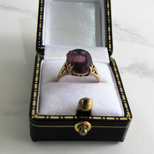 Load image into Gallery viewer, Edwardian 9ct Gold Paste Amethyst Ring. - MercyMadge
