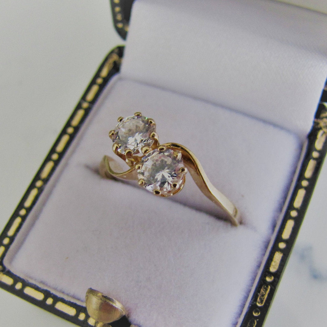 Vintage Toi Et Moi Engagement Ring - MercyMadge