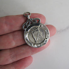 Load image into Gallery viewer, 1930s Engraved Silver Pocket Watch Fob, Fattorini Box. - MercyMadge
