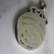Load image into Gallery viewer, 1930s Engraved Silver Pocket Watch Fob, Fattorini Box. - MercyMadge
