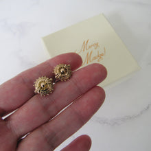 Cargar imagen en el visor de la galería, Victorian 9ct Gold Target Earrings. - MercyMadge
