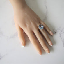 Load image into Gallery viewer, 1960&#39;s 10 Carat Topaz Solitaire Dress Ring, 9ct Gold. - MercyMadge

