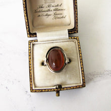 Load image into Gallery viewer, 1930&#39;s Baltic Amber Sterling Silver Ring. - MercyMadge

