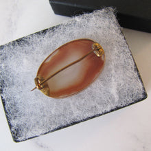Load image into Gallery viewer, Georgian/Victorian 9ct Rose Gold Carnelian Brooch
