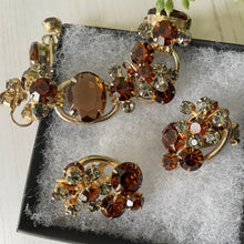 Load image into Gallery viewer, Vintage 1960s Juliana Bracelet and Earring Set. Delizza and Elster (D&amp;E) Crystal Rhinestone Jewelry Set

