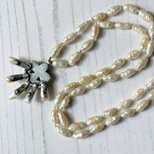 Load image into Gallery viewer, Antique Georgian Mine Cut Diamond &amp; Pearl Necklace
