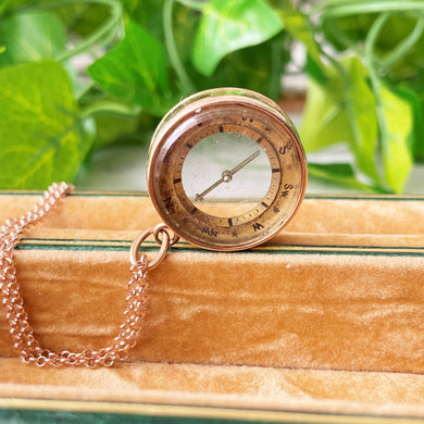 Antique Victorian 9ct Gold Compass Pendant Fob.