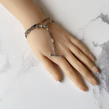 Carica l&#39;immagine nel visualizzatore di Gallery, Victorian Albertina Watch/Chatelaine Chain. Antique Sterling Silver, Rolled Gold Pocket Watch Chain Bracelet/Necklace With T-Bar &amp; Dog-Clip
