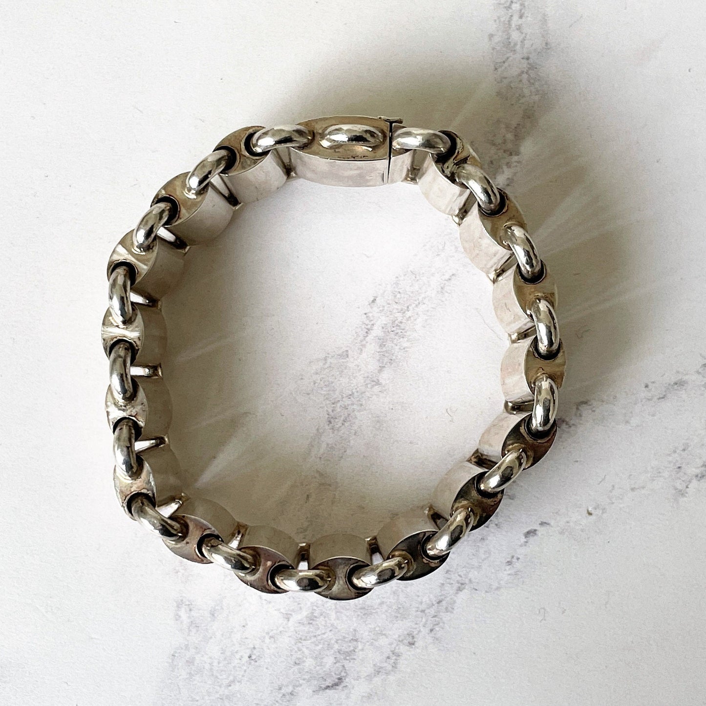 Antique Victorian Sterling Silver Book Chain Bracelet. Victorian Aesthetic Engraved Wide  Bookchain Bracelet. Floral Engraved Belt Bracelet