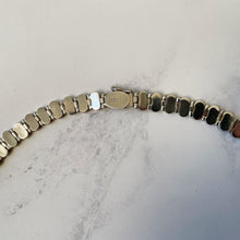 Cargar imagen en el visor de la galería, Vintage Malachite and 980 Silver Fringe Necklace. Cleopatra Articulated Collar Necklace. 1980s Sterling Statement Necklace, South America
