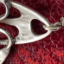画像をギャラリービューアに読み込む, Antique Art Nouveau Plique a Jour and Pearl Brooch. Edwardian Silver &amp; Enamel Pearl Drop Brooch, Germany. Levinger Bissinger Jewelry
