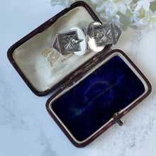 Cargar imagen en el visor de la galería, Antique Victorian Sterling Silver Belt Buckle Brooch In Case. Aesthetic Engraved Love Token Sweetheart Brooch. Victorian Sentimental Jewelry
