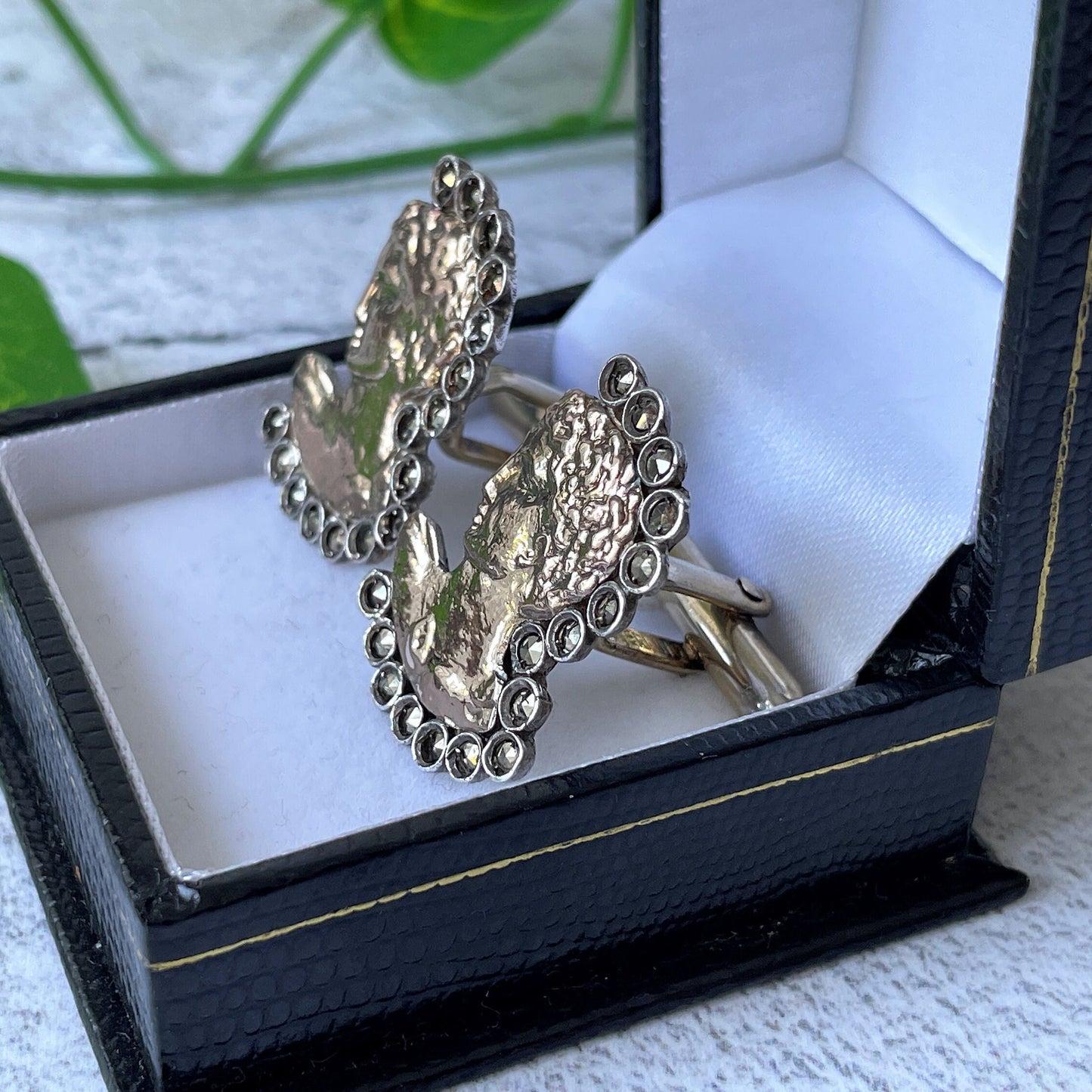 Ancient Greek God Adonis Gold & Silver Cufflinks. 8ct Gold, Sterling Silver Cufflinks, Hand-Made In Greece. Mens Vintage Jewelry Gift
