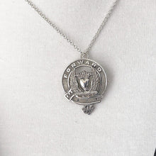 Load image into Gallery viewer, Vintage Scottish Silver Bonnet Badge Pendant. 1930s Medlock &amp; Craik Inverness Provincial Silver Douglas Clan Bonnet Badge/Kilt/Lapel Pin
