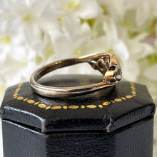 画像をギャラリービューアに読み込む, Vintage 1950 9ct Gold &amp; Diamond Ring. Star Set 5-Stone Diamond Bypass Ring. Mid Century Engagement Ring. Vintage Stacking/Pinky Ring.
